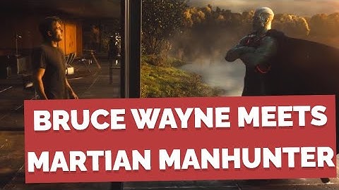 Bruce Wayne meets Martian Manhunter | Zack Snyder