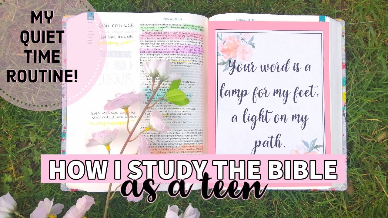 How I STUDY the BIBLE + My QUIET TIME routine (My note-taking methods ...