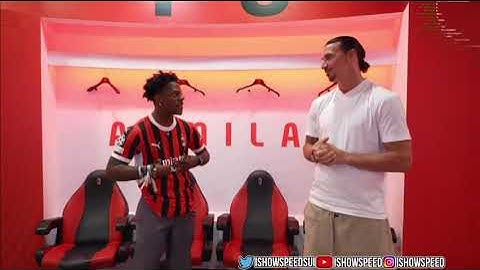 IShowSpeed meets Zlatan Ibrahimowić on MILAN IRL STREAM in ITAL