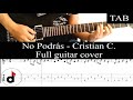 NO PODRÁS - Cristian Castro:  FULL COVER + TAB tutorial guitarra