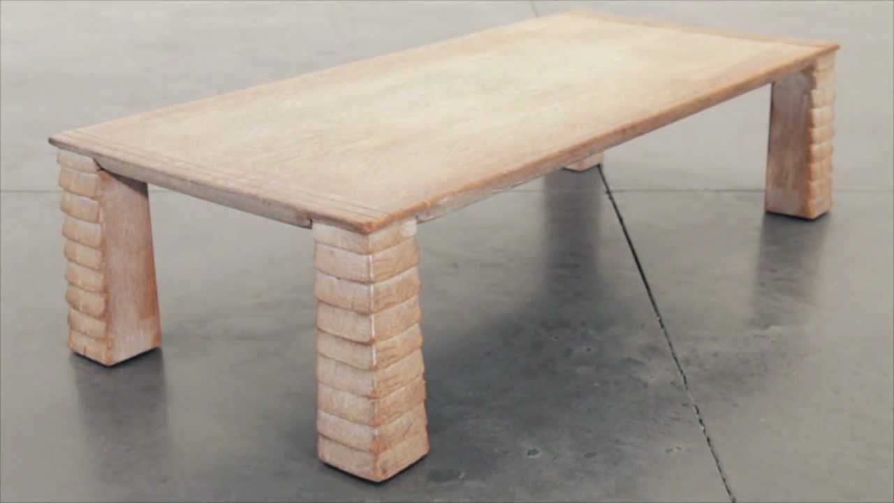 Jean-Michel Frank 'Rare 'Aragon' low table with 'pineapple' legs