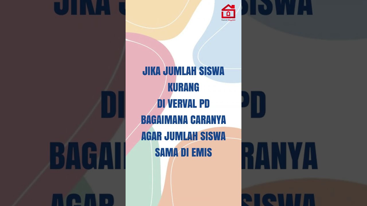 JUMLAH SISWA DI VERVAL PD LEBIH SEDIKIT DARIPADA DI EMIS | JAWABAN TIM EMIS PUSAT