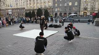 Street dancing in Kyiv Ukraine autumn 2022 - DLS team - Unholy (Instrumental) -Sam Smith, Kim Petras