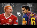 Paul Scholes vs Xavi | Football Stat Battle!
