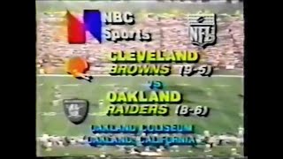 1979-12-09 Cleveland Browns vs Oakland Raiders