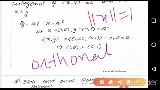 Hilbert space - M3 Functional Analysis sec 2.1  (video 2)