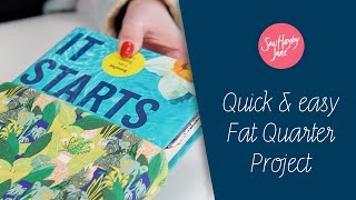 Book Sleeve Sewing Tutorial - (Super easy fat quarter project)