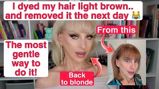 THE BEST NON DAMAGING WAY TO REMOVE DEMI AND PERMANENT COLOR OFF YOUR HAIR