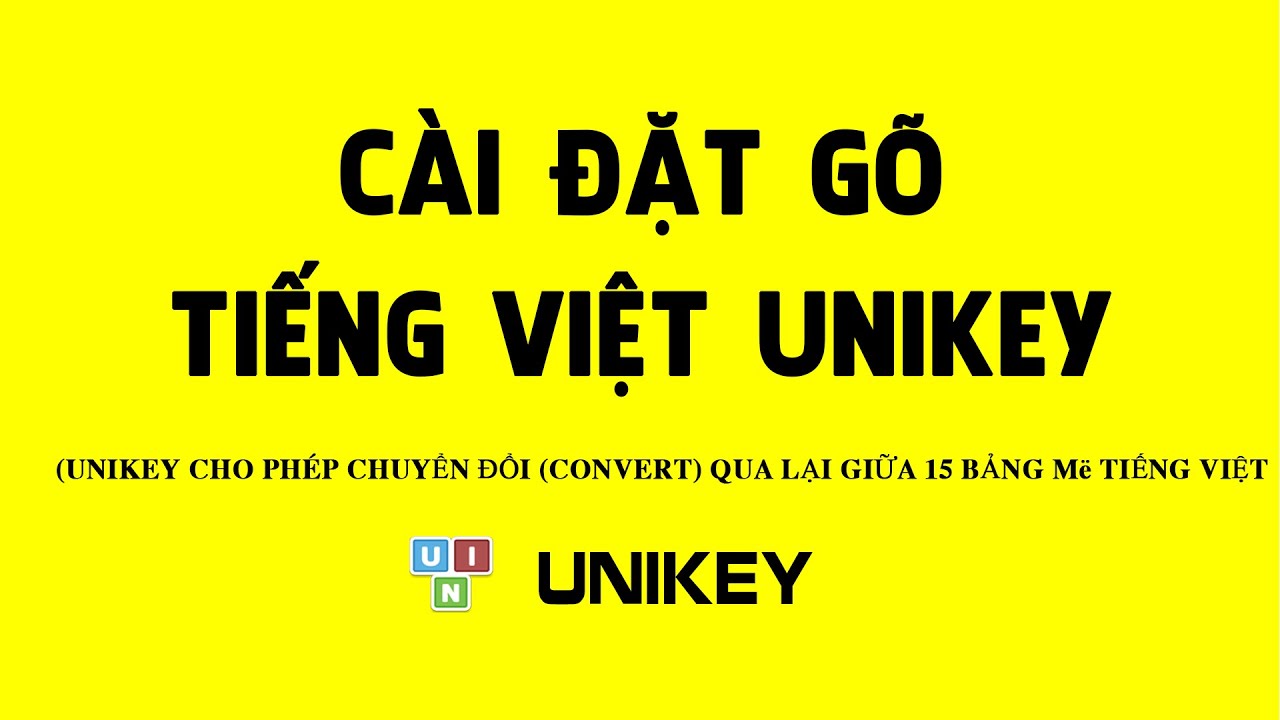 Hướng dẫn cài đặt bộ gõ tiếng Việt Unikey 4.2 RC4 máy... - youtube