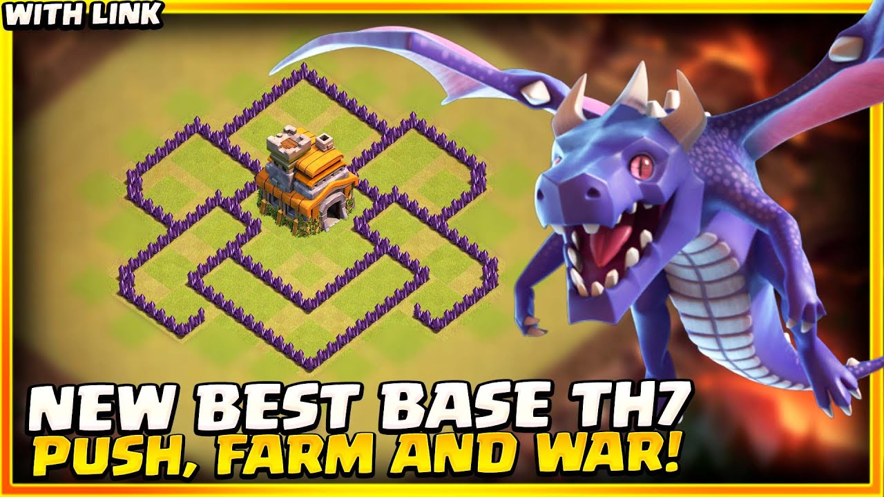 New BEST HYBRID TH7 BASE LINK 2022 TH7 War Farming And Trophy Base new-best-hybrid-th7-base-link-2022-th7-war-farming-and-trophy-base
