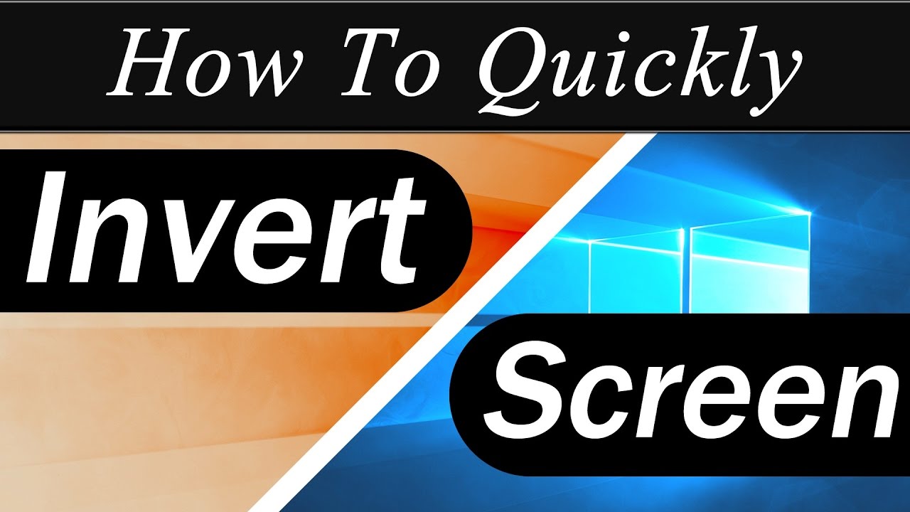How To Quickly Invert The Colors In Windows 10 Keyboard Shortcut How To Quickly Invert The Colors In Windows 10 Keyboard Shortcut