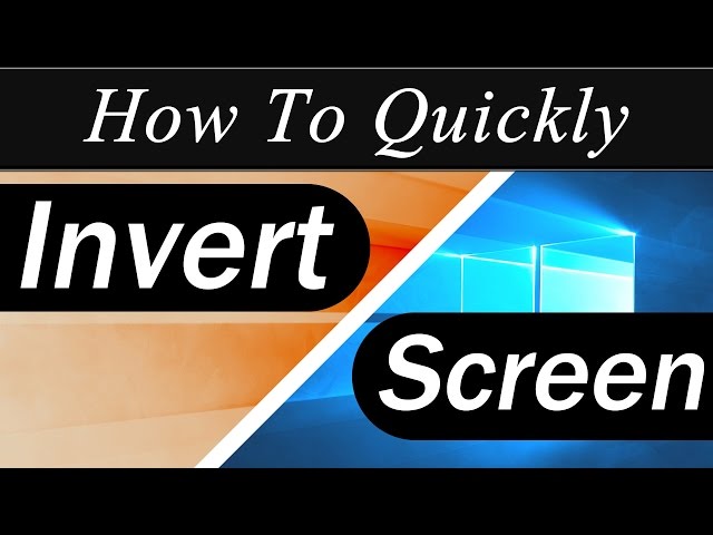 How to Invert Your Computer's Colors for Halloween