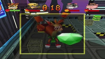 Crash Bash Walkthrough Part 7 HD 200% Warp Room 2 (Space Bash)