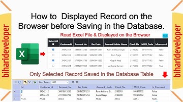 Uploading And Reading Excel File using ASP.NET Core MVC #biharideveloper