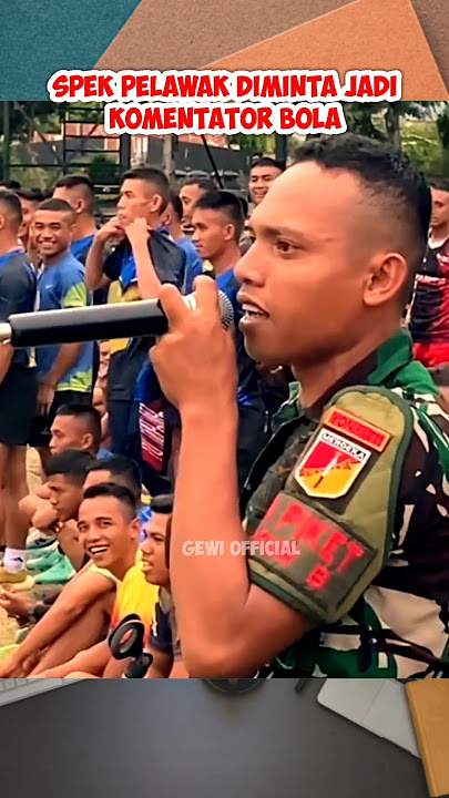 Pelawak disuruh jadi komentator bola bola🤣 #shortvideo #tni #viralshort #tniad #lucu #komando