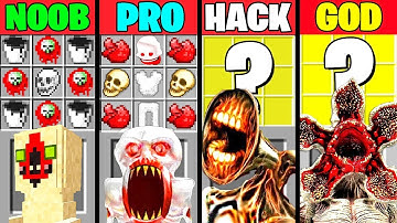 Minecraft Battle: BEST SCP COMPILATION CRAFTING CHALLENGE - NOOB vs PRO vs HACKER vs GOD ~ Animation