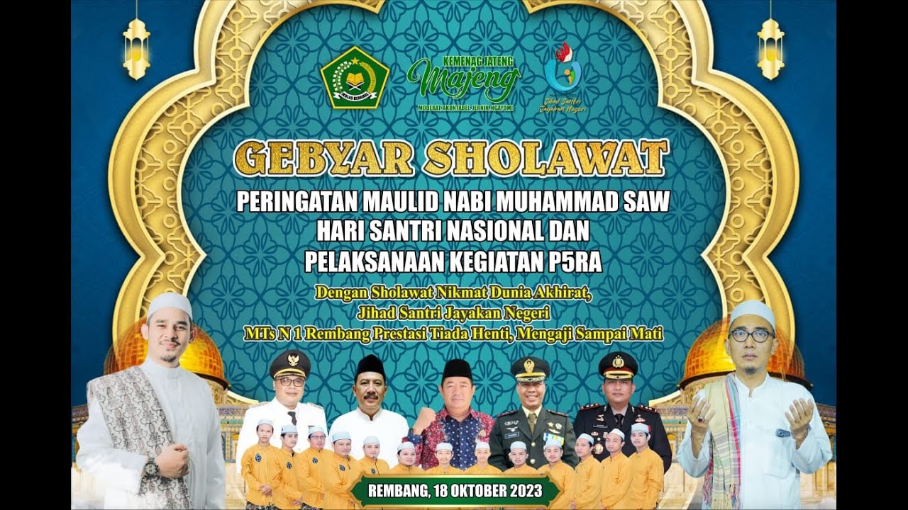 🔴(LIVE) GEBYAR SHOLAWAT MTs NEGERI 1 REMBANG ( LASEM ) BERSAMA HABIB ALWI