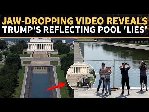 Trump's Reflecting Pool DISASTER Exposed In Dramatic New Aerial Video; Where's The '350-Foot Gash'?