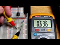 How to use electronics multimeter to measure forward voltage of rectifier or schottky diode and LEDs