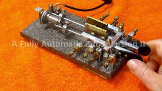 Fully Automatic Telegraph Key (Bug) Version II, Dots and Dashes, Dits and Dahs, All Mechanical