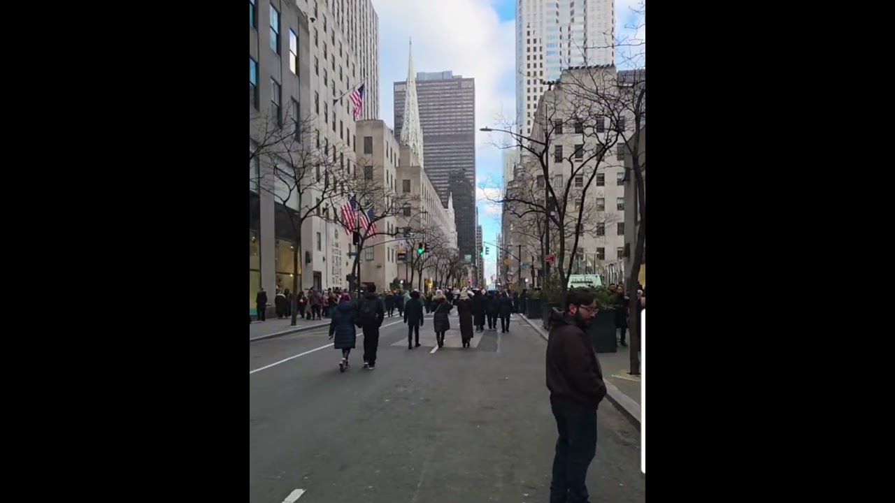 walking in newyork city usa