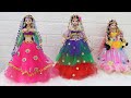 3 South indian bridal dress and Jewellery!Doll decoration with clothes
