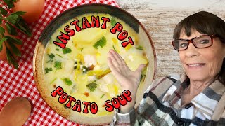 How to make homemade potato vegan soup in an instant pot