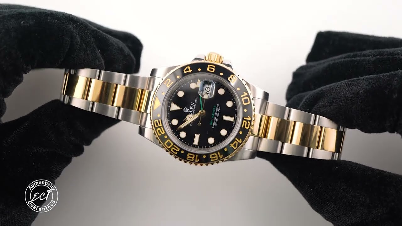 Rolex 116713LN GMT-Master II Black Ceramic Bezel Black Dial Oyster