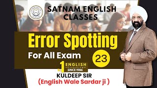 Error Spotting in English | Tips & Tricks to Score Full Marks | Class 23