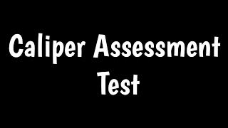 Caliper Assessment Test | Caliper Profile |