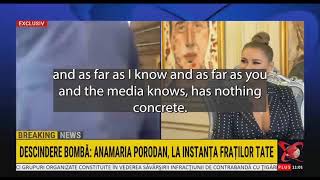 Anamaria Porodan Speaks Out On Tates Case