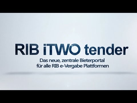 RIB iTWO tender - Beste Auftragschancen für Bieter