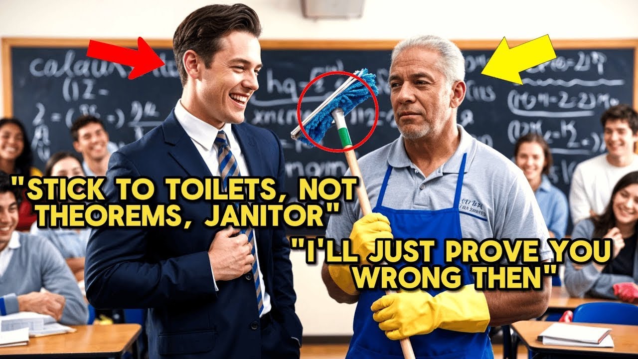 Janitor Solves Very Hard Math Problem Arrogant Teacher Challenged Black Janitor to an “Impossible” Math ...