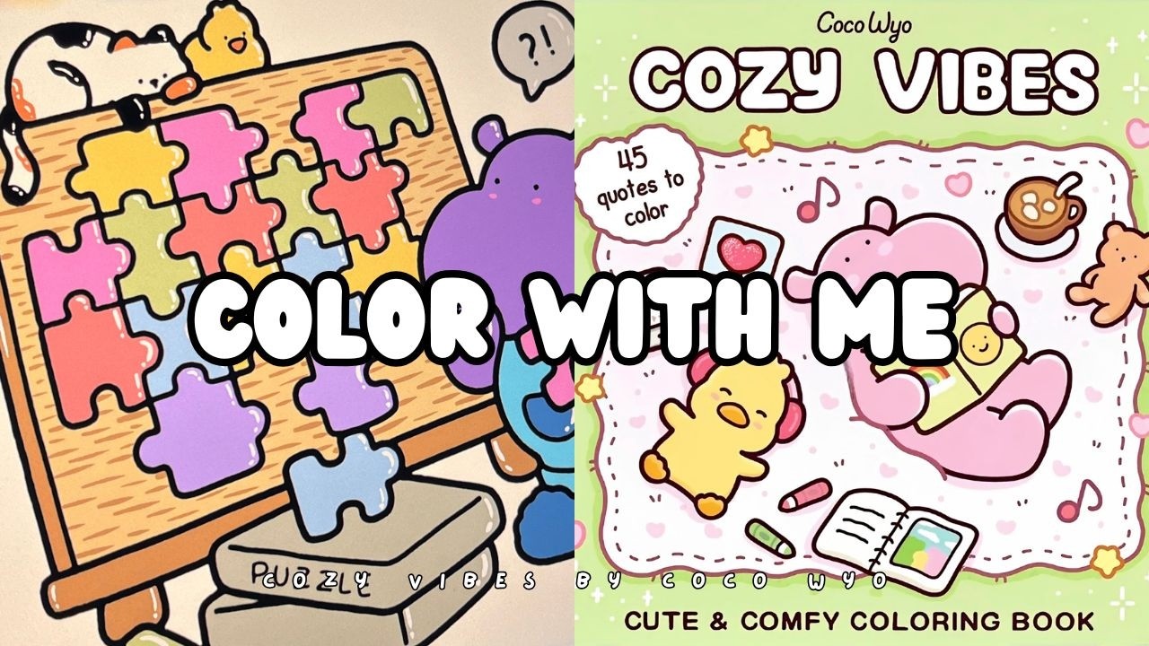 🎨✨ASMR Color with Me | No Music, No Talking | Digital on iPad Pro | Cozy Vibes by Coco Wyo