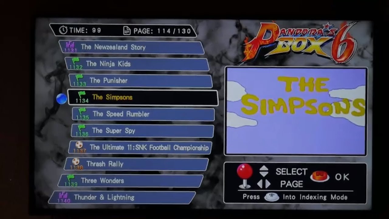 The Simpsons Game play on Pandoras Box 6 (1300 games) - YouTube