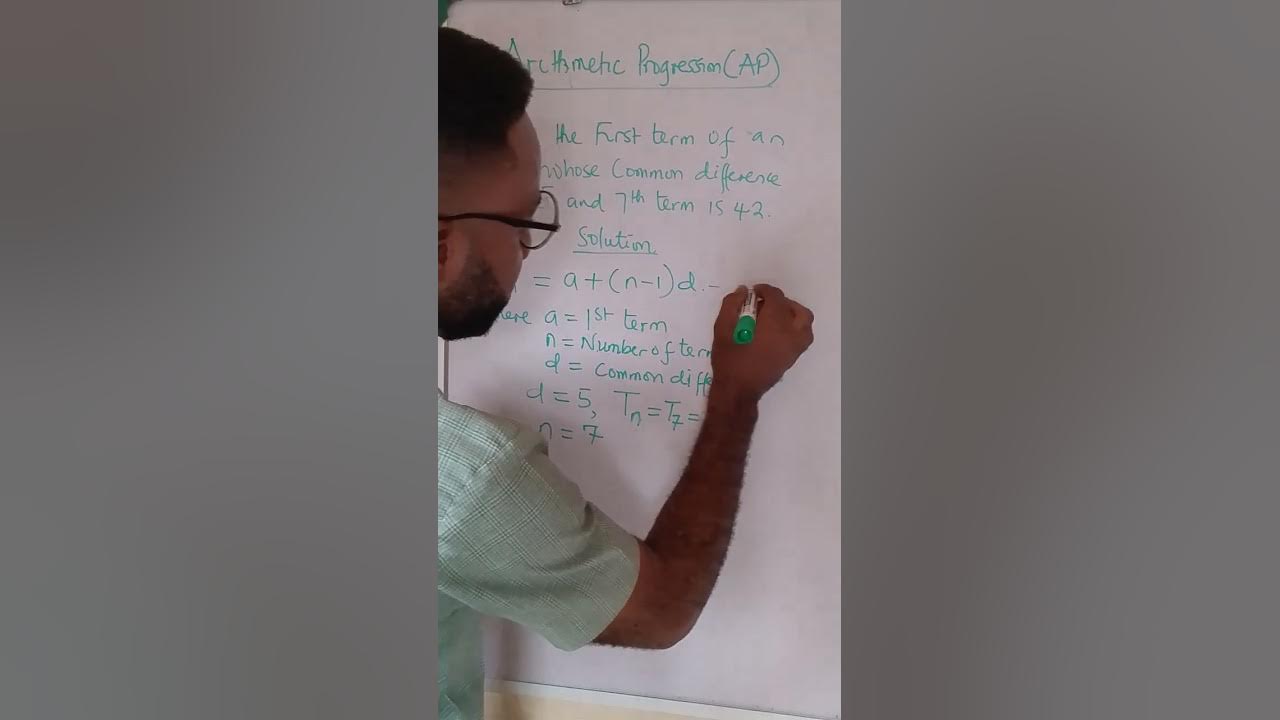 Arithmetic progression(Example 2) - YouTube