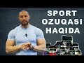 Dilshod Niyazov sport ozuqasi haqida aytib beradi