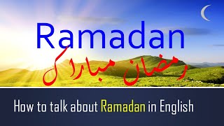 İngilis Dili - Ramazan haqqında ingiliscə ifadələr