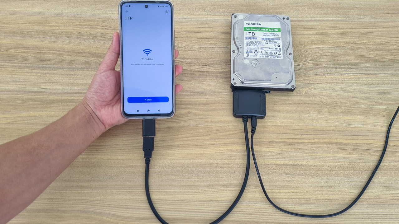 как превратить телефон в NAS с жестким диском