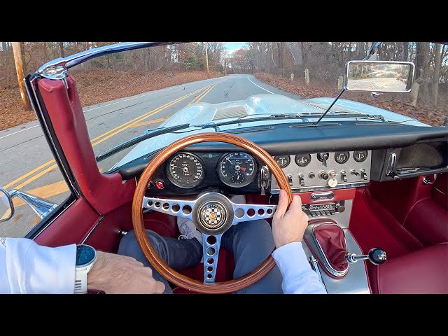 1963 Jaguar XKE Series I 3.8L Roadster - Driving The E-Type In New