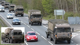 Over 100 army trucks deploy for NATO exercise 🪖