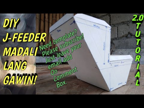 #RABBIT FARMING | DIY RABBIt J-FEEDER 2.0 | Template mo? Gawin mo sa ...