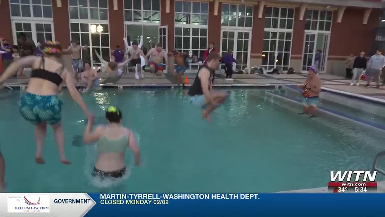 WITN’s Dugan Lloyd joins final ECU Polar Bear Plunge