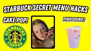 Starbucks Secret Menu Hacks You NEED to Try! 🍵 + New Cake Pop Review