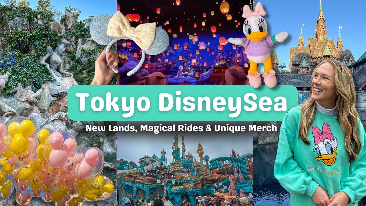 We Finally Made it to TOKYO DISNEYSEA! 🌊✨Fantasy Springs, Rapunzel & Peter Pan Ride + Unique Merch