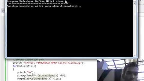 Aplikasi Sederhana Daftar Nilai Menggunakan Bahasa C