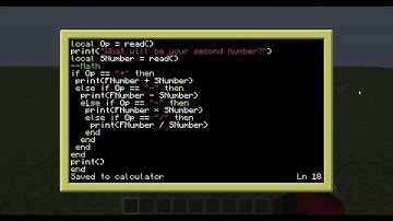 Speck Does ComputerCraft, Part 3.5: Using What We Know, Calculator