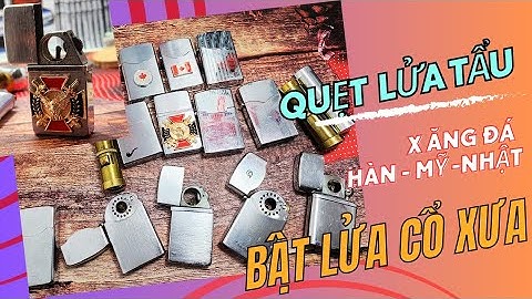 Quẹt Tẩu Nhật - Mỹ - Hàn 1960s xăng đá Hiếm đẹp Nguyên Zin | Pipe Lighter | ST133