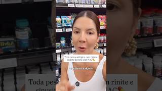 Toda pessoa alérgica, com rinite e sinusite deveria usar NAC