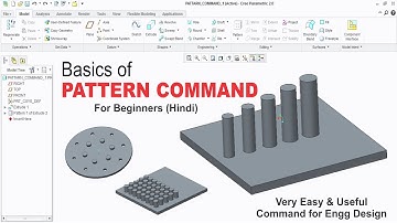Creo || Pattern Command || Very Useful for Engg Design || Hindi